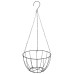 Jardiniere Suspendate Căptușeală Cocos 4Buc Negru Ø40X63Cm Oțel