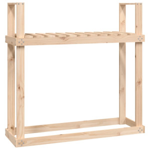 Rastel Pentru Lemne De Foc, 110X35X108,5 Cm, Lemn Masiv De Pin