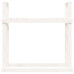 Rastel Pentru Lemne De Foc, Alb, 110X35X108,5 Cm Lemn Masiv Pin