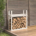 Rastel Pentru Lemne De Foc, Alb, 110X35X108,5 Cm Lemn Masiv Pin