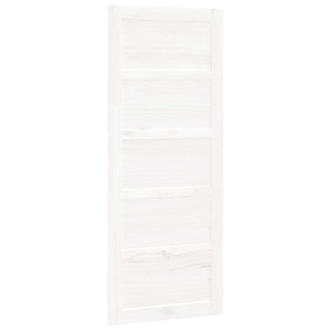 Ușă De Hambar, Alb, 80X1,8X204,5 Cm, Lemn Masiv De Pin