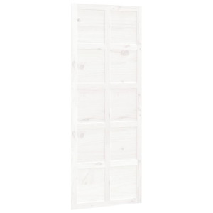 Ușă De Hambar, Alb, 80X1,8X214 Cm, Lemn Masiv De Pin
