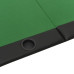 Blat Masă De Poker, 10 Jucători, Pliabil, Verde, 208X106X3 Cm