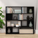 Bibliotecă/Separator Cameră, Negru, 105X24X102 Cm