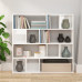 Bibliotecă/Separator Cameră, Alb Extralucios, 105X24X102 Cm