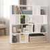 Bibliotecă/Separator Cameră, Alb Extralucios, 105X24X102 Cm