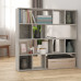Bibliotecă/Separator Cameră, Gri Beton, 105X24X102 Cm