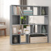 Bibliotecă/Separator De Cameră, Gri Sonoma, 105X24X102 Cm