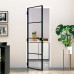 Ușă De Interior Negru 76X201,5 Cm Sticlă Securiz./Aluminiu Slim