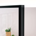 Ușă De Interior Negru 76X201,5 Cm Sticlă Securiz./Aluminiu Slim