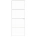 Ușă De Interior Alb 76X201,5 Cm Sticlă Securiz. / Aluminiu Slim