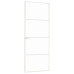 Ușă De Interior Alb 76X201,5 Cm Sticlă Securiz. / Aluminiu Slim