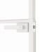 Ușă De Interior Alb 83X201,5 Cm Sticlă Securiz. / Aluminiu Slim