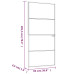Ușă De Interior Alb 93X201,5 Cm Sticlă Securiz. / Aluminiu Slim