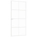 Ușă De Interior Alb 93X201,5 Cm Sticlă Securiz. / Aluminiu Slim