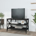 Comodă Tv, Negru, 80X40X50 Cm, Lemn Prelucrat