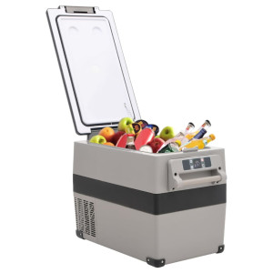Ladă Frigorifică Cu Mâner, Negru Și Gri, 35 L, Pp Și Pe