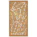 Decor Perete De Grădină 105X55 Cm Design Frunze Oțel Corten