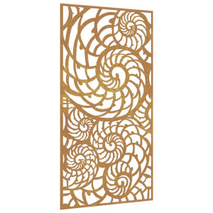 Decor Perete De Grădină 105X55 Cm Design Scoici Oțel Corten