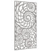Decor Perete De Grădină 105X55 Cm Design Scoici Oțel Corten