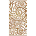 Decor Perete De Grădină 105X55 Cm Design Scoici Oțel Corten