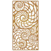 Decor Perete De Grădină 105X55 Cm Design Scoici Oțel Corten