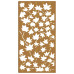 Decor De Perete 105X55 Cm Design Frunze Arțar Oțel Corten