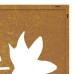 Decor De Perete 105X55 Cm Design Frunze Arțar Oțel Corten
