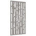 Decor Perete De Grădină 105X55 Cm Design Bambus Oțel Corten
