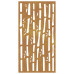 Decor Perete De Grădină 105X55 Cm Design Bambus Oțel Corten