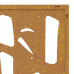 Decor Perete De Grădină 55X55 Cm Design Bambus Oțel Corten