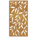 Decor De Perete 105X55 Cm Design Frunze Bambus Oțel Corten
