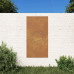 Decor Perete De Grădină 105X55 Cm Design Soare Oțel Corten