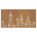 Decor Perete De Grădină 105X55 Cm Design Orizont Oțel Corten