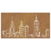 Decor Perete De Grădină 105X55 Cm Design Orizont Oțel Corten
