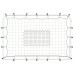 Plasă De Ricoșeu Fotbal Alb Și Negru, 184X61X123 Cm, Oțel Și Pe
