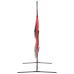 Plasă De Baseball Portabilă Negru/Roșu 183X105X183 Cm Poliester