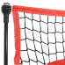 Plasă De Baseball Portabilă Negru/Roșu 183X105X183 Cm Poliester