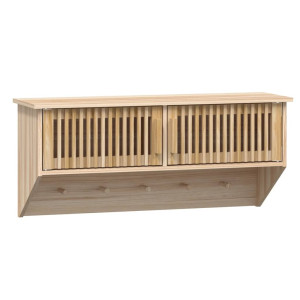 Dulap De Perete Cu Cârlige, 80X24X35,5 Cm, Lemn Prelucrat