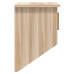 Dulap De Perete Cu Cârlige, 80X24X35,5 Cm, Lemn Prelucrat