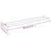 Raft De Duș Pentru Perete Cabină De Duș, Negru, 80 Cm, Aluminiu