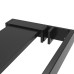 Raft De Duș Pentru Perete Cabină De Duș Negru, 115 Cm, Aluminiu
