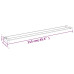Raft De Duș Pentru Perete Cabină De Duș Negru, 115 Cm, Aluminiu