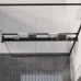Raft De Duș Pentru Perete Cabină De Duș Negru, 115 Cm, Aluminiu