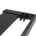 Raft De Duș Pentru Perete Cabină De Duș Negru, 118 Cm, Aluminiu