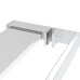 Raft De Duș Pentru Perete Cabină De Duș, Crom, 115 Cm, Aluminiu