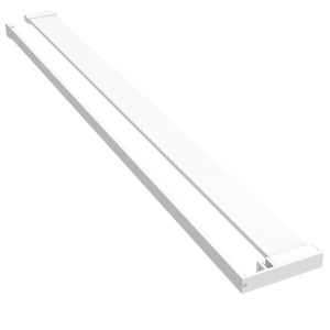Raft De Duș Pentru Perete Cabină De Duș, Alb, 115 Cm, Aluminiu