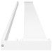 Raft De Duș Pentru Perete Cabină De Duș, Alb, 115 Cm, Aluminiu