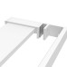 Raft De Duș Pentru Perete Cabină De Duș, Alb, 115 Cm, Aluminiu