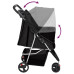 Cărucior Pliabil Pentru Câini Negru 80X46X98 Cm Țesătură Oxford